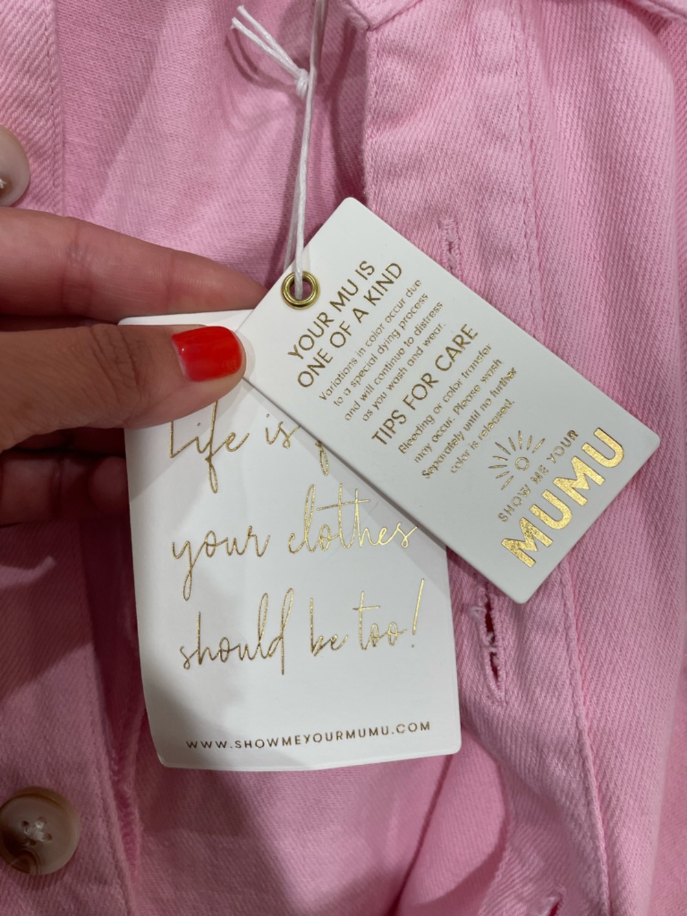 Show Me Your MuMu Range Romper Jumpsuit Pink Button Up NWT Size Medium Summer - Picture 13 of 14